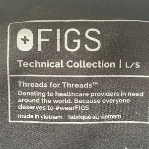 FIGS Technical Collection Black Scrub Pants Large Short thumbnail 8