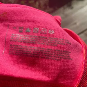 Reebok Womens Sports Bra Size XS Space Dye‎ Neon Pink Crop Top Strappy Pads thumbnail 5