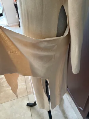 SNDYS tied up mock neck knit tunic dress in sand thumbnail 5
