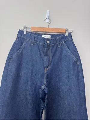 Abercrombie and Fitch High Rise Wide Leg Trouser Pant thumbnail 5
