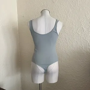 Abercrombie and Fitch Pastel Green Blue Bodysuit Medium thumbnail 3