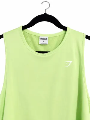 Gymshark Women's Training Crop Tank Top in a vibrant green color size xl thumbnail 4