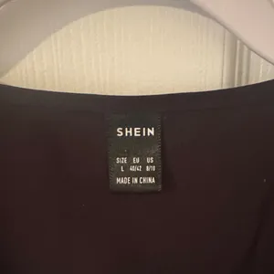 SHEIN Black Blouse with Polka Dot Sleeves thumbnail 2