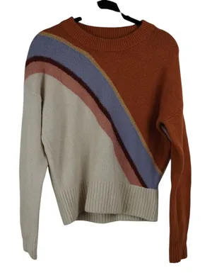 Madewell Striped Lyford Merino‎ Wool Pullover Sweater Size M thumbnail 1