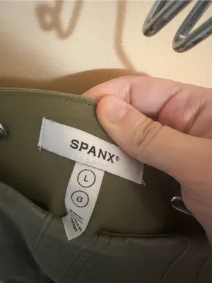 Spanx Stretch Twill Cropped Wide Leg Pants in Tuscan Olive thumbnail 5
