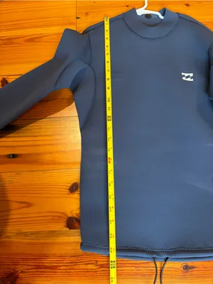Billabong Navy Neoprene Surf Wetsuit Top Size 2 thumbnail 7