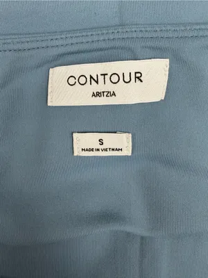 Aritzia Contour Square Neck Dusty Blue Short Sleeve Bodysuit thumbnail 3