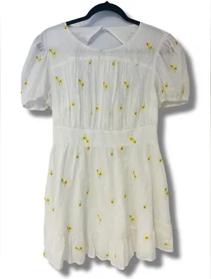 For Love & Lemons Womens Swedish Dot Embroidered Cottagecore‎ Sunflower Dress thumbnail 1