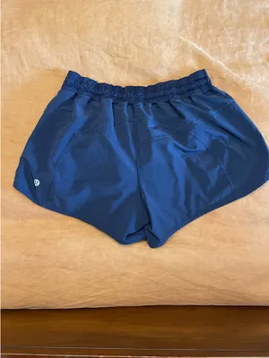 Navy Lululemon Tracker IV 3.5” Shorts thumbnail 3