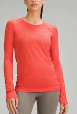 Lululemon orange Long Sleeve Swiftly Tech thumbnail 1