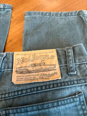 Vintage Dark Green Tapered Ankle Jeans- No! Jeans Absolutely Blues thumbnail 4