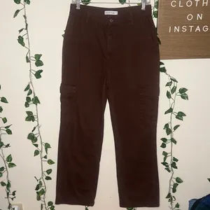 Primark Denim Co Brown Cargo Style Straight Leg Pants thumbnail 4