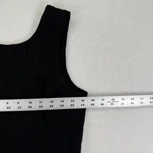 AMANDA UPRICHARD Black‎ Textured Sleeveless Sheath Dress Size M thumbnail 3