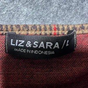 Liz & Sara Brown Orange Plaid Bodycon Mini Dress Spaghetti Strap‎ Womens Large thumbnail 8