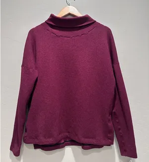 Arc'teryx Red Mock Neck Laina Knit Sweater Size‎ Medium thumbnail 1