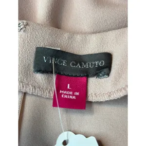 Vince Camuto Blush Pink Ruffle Side Crepe Pencil Skirt Large thumbnail 5
