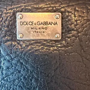 Dolce & Gabbana Black Leather Zip Around Long Wallet Italy D&G Read Description thumbnail 2