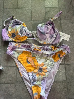Floral Swimsuit Multi Size M thumbnail 1