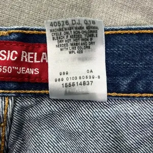 Levi’s Y2K Classic Relaxed Tapered Leg 550 Jeans Sz 12 MIS S thumbnail 5