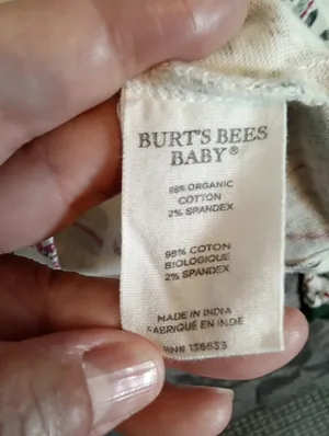 Burt's Bees Baby Womens Set Pajamas All Over Print Mittens Organic Cozy Sz Small thumbnail 6