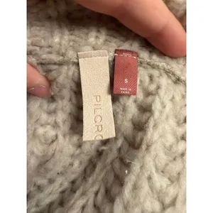 Anthropologie Pilcro Happy Flower Chunky Knit Cardigan Sweater Cream Button Up thumbnail 7