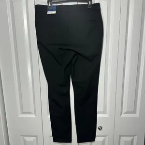 Old Navy Pixie Pants Women 14 Tall Black High-Rise Never-Fade Slim Trousers Work thumbnail 4