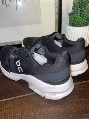On Running Cloudpulse Women's Running Shoes Sneakers - Black/White Size 8 thumbnail 9