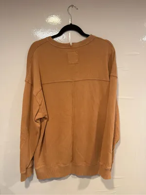 Aerie chill crew‎ Sunday Scaries Graphic Sweatshirt - Tan thumbnail 3