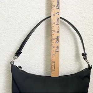 Vintage Y2K The Original Brand Black Nylon Mini Bag Shoulder Bag thumbnail 9