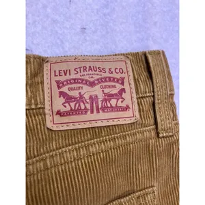 Levi's‎ '94 Baggy Corduroy Pants Womens 32 Tan High Rise Wide Leg A3510-0027 thumbnail 10