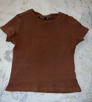 Nasty Gal Brown Crop Top thumbnail 1