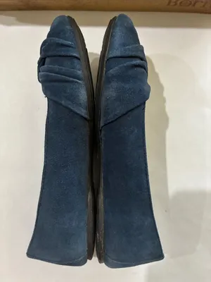 Born Navy Suede Knotted Toe Ballet Flats Blue Size 7 thumbnail 5