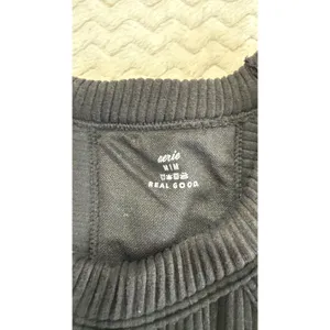 Aerie Real Good Black Ribbed Seamless Halter Tank Top Size M/M 4341 thumbnail 3