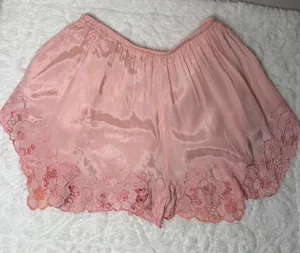 Free People “Bali Little Dreamer” Embroidered Satin Shorts —Small thumbnail 1