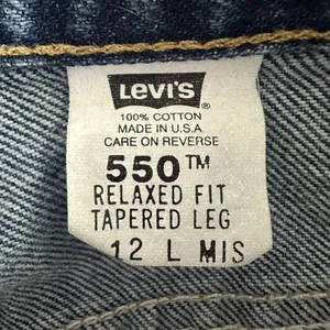 Vintage Levis 550 Jeans Womens 12Long Relaxed‎ Fit Tapered Leg Medium Wash Y2K thumbnail 6