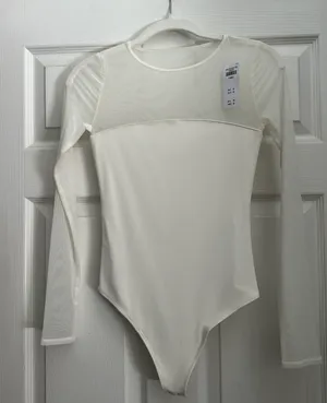 Abercrombie Mesh Long Sleeve Bodysuit thumbnail 1