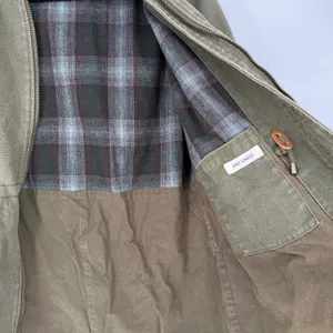 Pendleton Hooded Jacket Womens M Green Cotton Workwear Plaid Lined Full Zip thumbnail 11