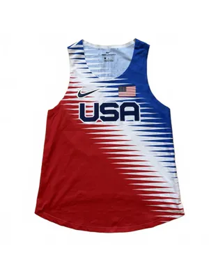 Nike AeroSwift Team USA Running Singlet Tank Top Shirt CV0414-657 Women's Small thumbnail 6
