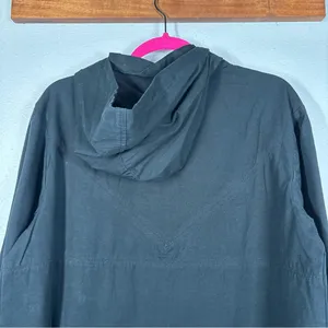 Aerie Offline Black Quarter Zip Anorak Jacket Size Small Petite Utility thumbnail 8