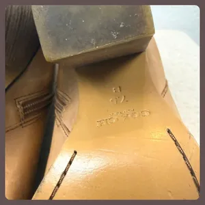Coach Tan Leather Side Zip Block Heel Ankle‎ Booties Women's Size 7.5 thumbnail 10