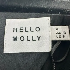Hello Molly No Time For Love Dress Size 6 Black Mini Wrap Balloon Sleeve thumbnail 10
