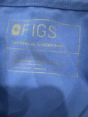 FIGS Technical Collection Blue Scrub Top Size Large thumbnail 2