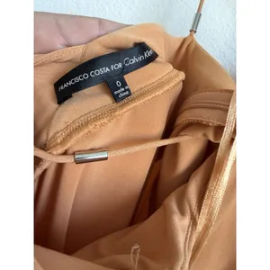 Francisco Costa For Calvin Klein Strappy Camel Maxi Dress Sz. 0 thumbnail 11