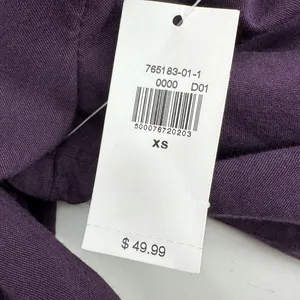 Old Navy Dress Womens XS Purple Tiered Smocked Yoke Mini Long Sleeve Peasant NWT thumbnail 6