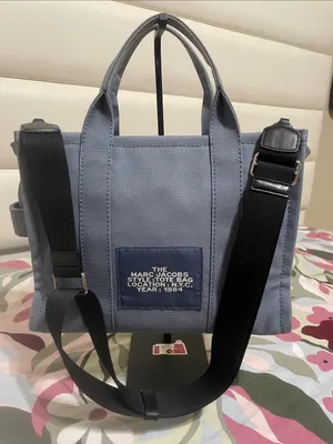 Marc Jacobs -The Tote Bag in Blue Canvas thumbnail 2