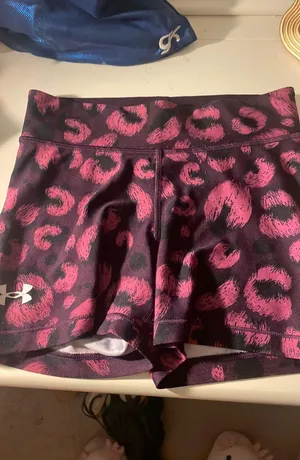 Cheetah Print spandex Shorts thumbnail 1