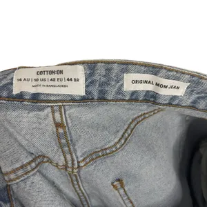 Cotton On Original Mom Jean Light Wash Distressed High Rise Blue Denim Size 10‎ thumbnail 8
