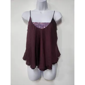 Free People Turn It On Sequin Cami Top Size S. B11 thumbnail 4