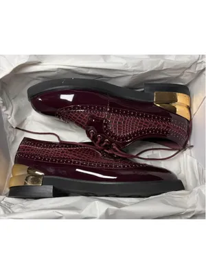 💜 Women's Midnight Velvet Oxblood Oxford Shoes Size 7 🖤 thumbnail 9
