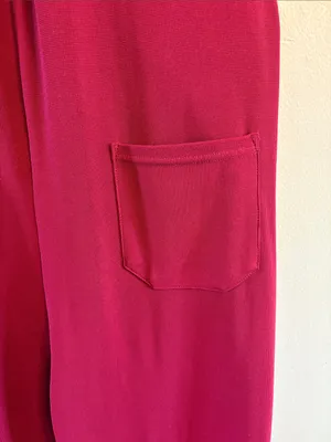 Halara Waffle Knit‎ Overall Joggers Anemone Raspberry Pink Small EUC thumbnail 4